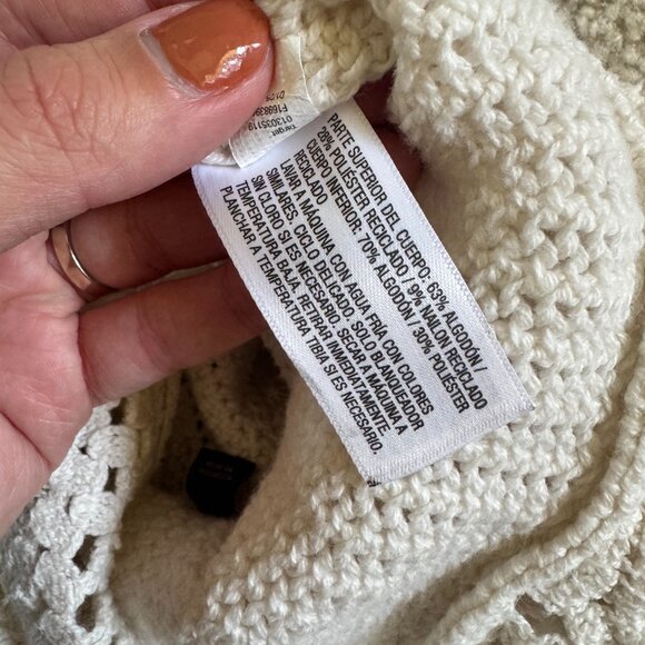 🤍 Universal Thread Crochet Peplum Tank Top – Cream (Size S) 🤍 - Picture 5 of 5
